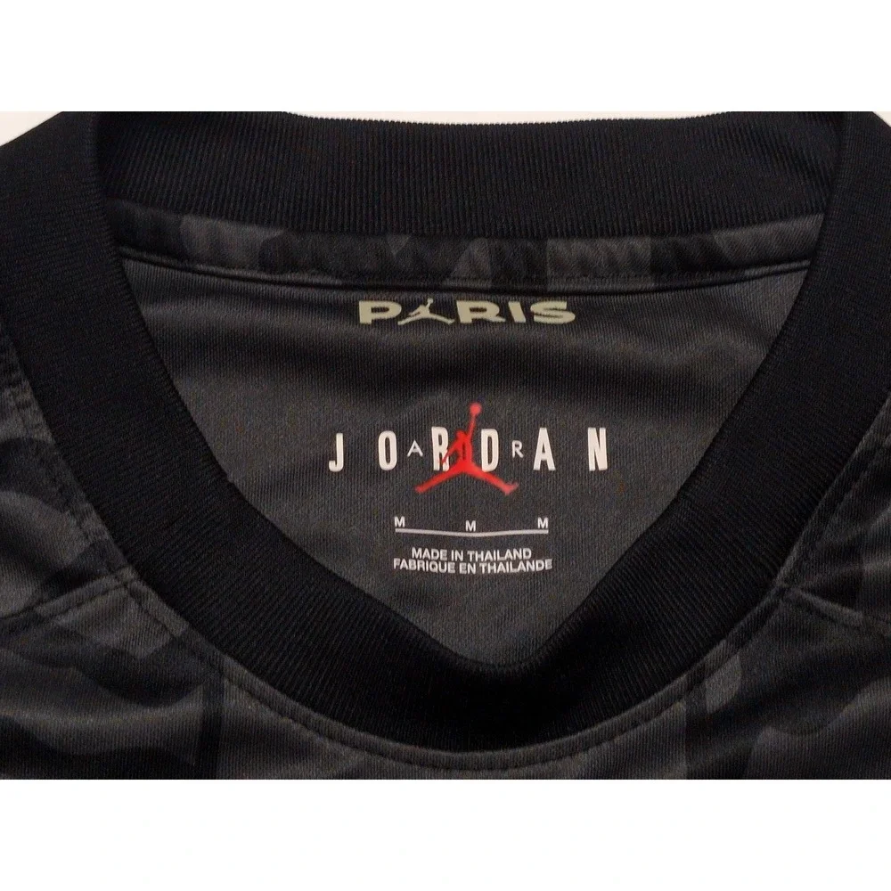 Jordan Paris Saint Germain Jersey Men M Black Mbappe 2023-24 3rd Kit PSG DX9823
